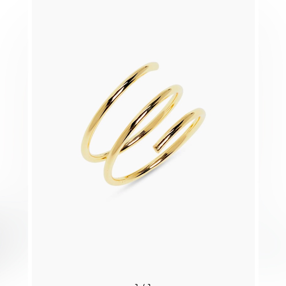 NWOT Fine Coil Wrap Ring - Gold